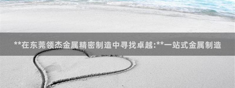 彩神V官网：**在东莞领杰金属精密制造中寻找卓越:**一站式金属制造