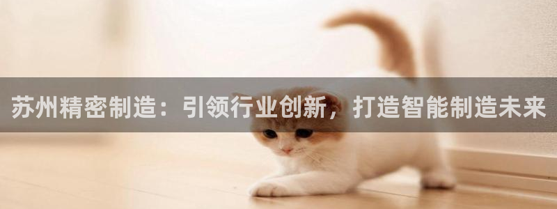 彩神争霸官方下载2017：苏州精密制造：引领行业创新，打造智能制造未来