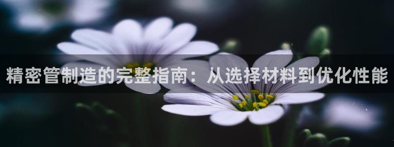 彩神V官网：精密管制造的完整指南：从选择材料到优化性能