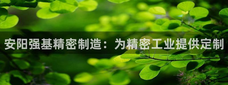 彩神ⅴll用户登录：安阳强基精密制造：为精密工业提供定制