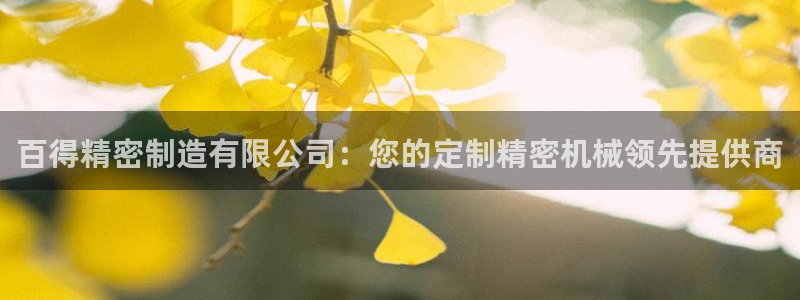 彩神v8下载网址：百得精密制造有限公司：您的定制精密机械领先提供商