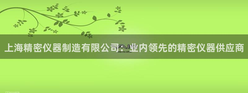 新版彩神v8登录不上去：上海精密仪器制造有限公司：业内领先的精密仪器供应商