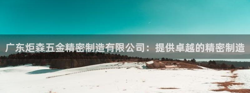 彩神是怎样一个平台赚钱的：广东炬森五金精密制造有限公司：提供卓越的精密制造