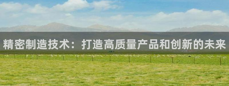 彩神velcome购彩大厅：精密制造技术：打造高质量产品和创新的未来