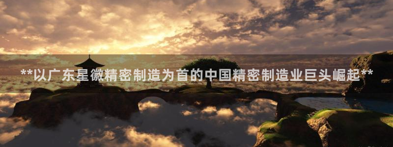 彩神viii官网：**以广东星徽精密制造为首的中国精密制造业巨头崛起**