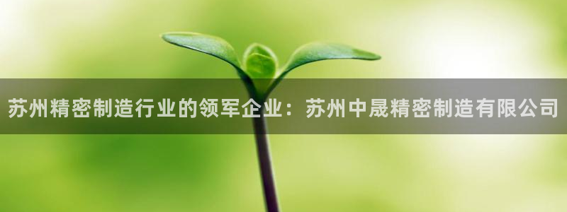 彩神争霸老平台：苏州精密制造行业的领军企业：苏州中晟精密制造有限公司