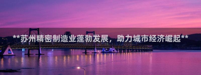 有谁知道彩神争霸的网址：**苏州精密制造业蓬勃发展，助力城市经济崛起**