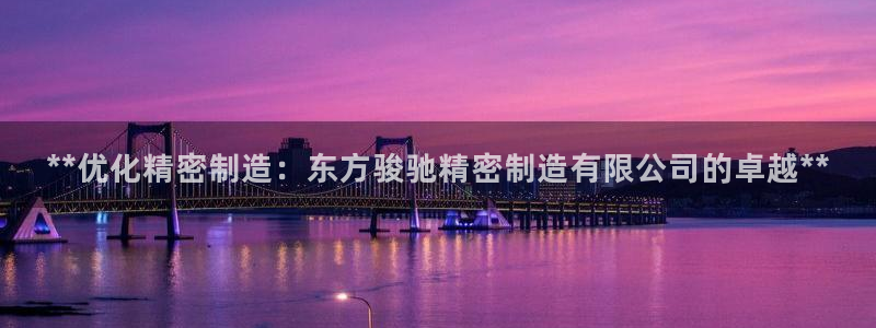 彩神vi官网版：**优化精密制造：东方骏驰精密制造有限公司的卓越**