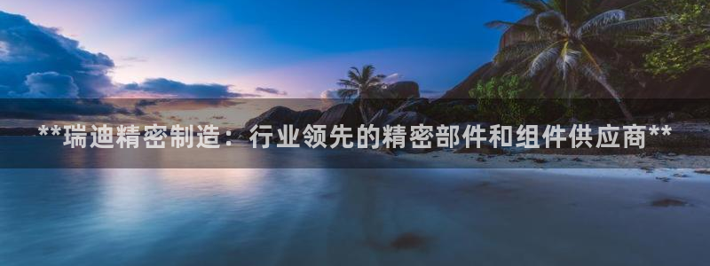 彩神购彩购彩大厅入口v：**瑞迪精密制造：行业领先的精密部件和组件供应商**