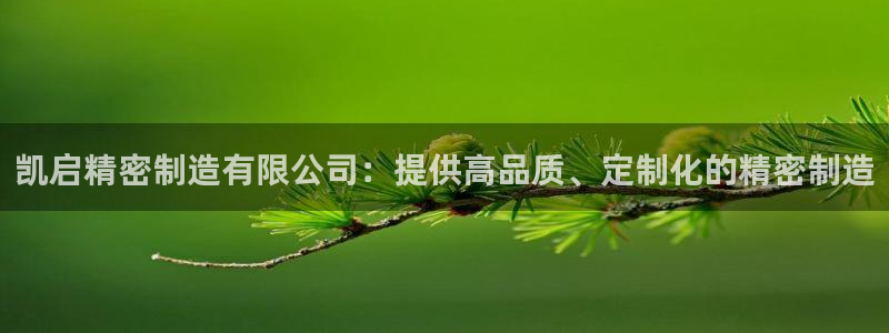 彩神vll首页企业文化：凯启精密制造有限公司：提供高品质、定制化的精密制造