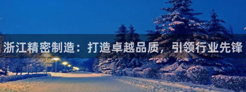 彩神购彩-购彩大厅入口500：浙江精密制造：打造卓越品质，引领行业先锋