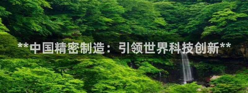 彩神vll购彩大厅大众：**中国精密制造：引领世界科技创新**