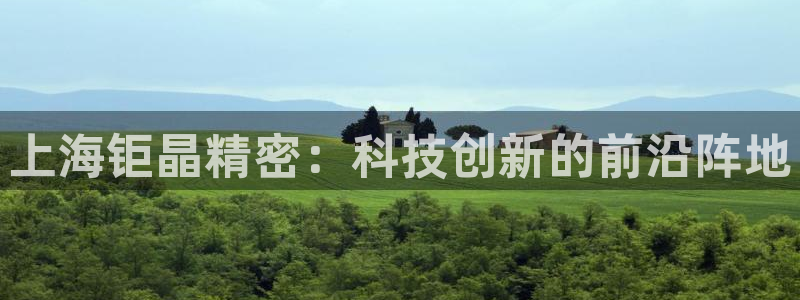 v彩神88iii：上海钜晶精密：科技创新的前沿阵地