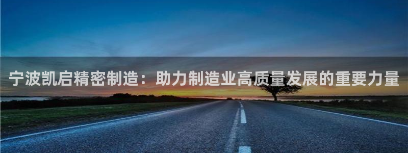 彩神iv真的能赚钱吗：宁波凯启精密制造：助力制造业高质量发展的重要力量