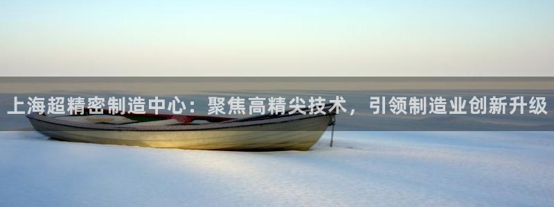 彩神大发如何观察走势：上海超精密制造中心：聚焦高精尖技术，引领制造业创新升级
