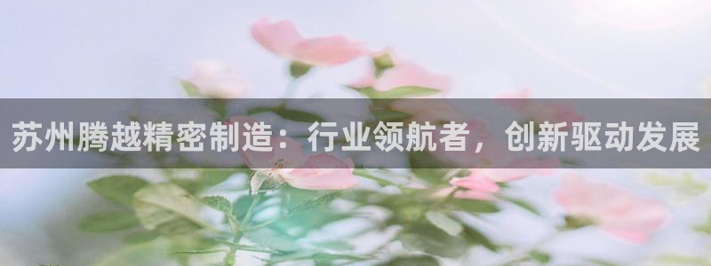 彩神vll购彩大厅大众：苏州腾越精密制造：行业领航者，创新驱动发展