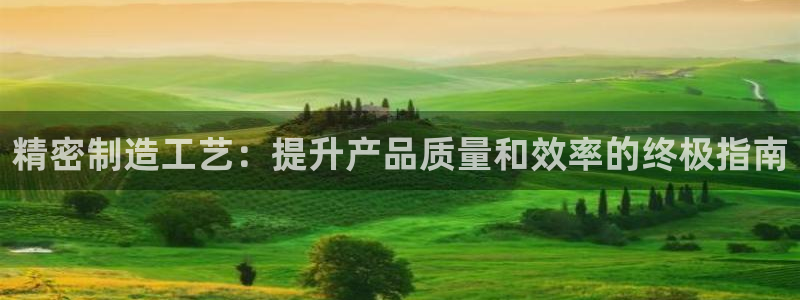 彩神vll官网在线登录：精密制造工艺：提升产品质量和效率的终极指南